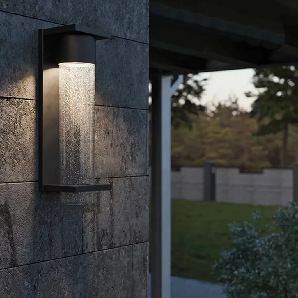 Black Stainless Steel Waterproof Wall Lamp for adding a modern look to your outdoor