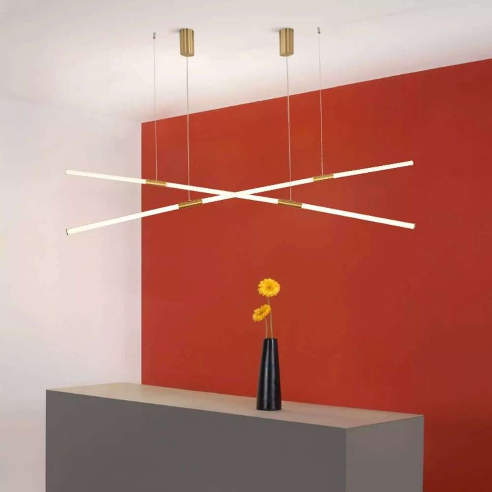 Acrylic Long Bar Kitchen Island Chandelier chicksloft