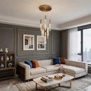 Axis LED Round Multi-Light Pendant