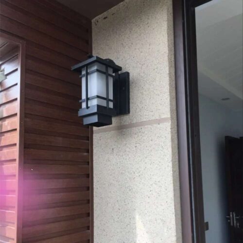 Waterproof Black Glass Outdoor Lamp photo review