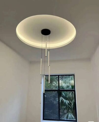 Modern LED Tube Design Staircase Chandelier photo review