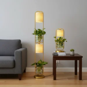 Bulbeats 48IN Industrial Table & Floor Lamp