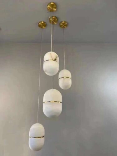 Natural Marble Luster Pendant Light photo review