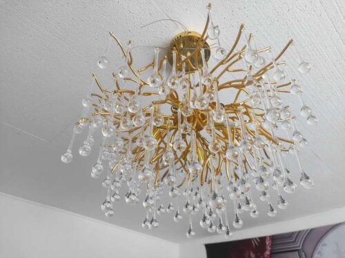 Gold Tree Branches Design Chandelier photo review