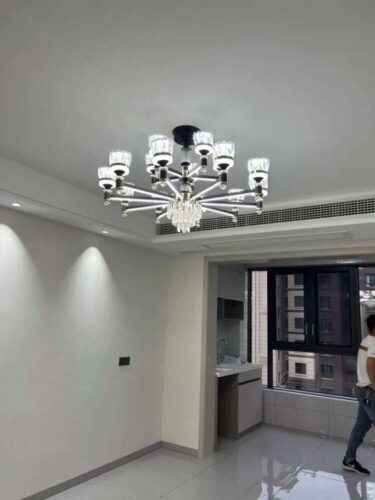 Crystal Design Luxury Black Chandelier photo review