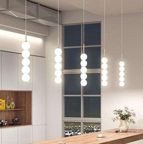 Abacus 5 Sphere LED Pendant photo review